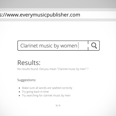 Lost Clarinet Music of Women Composers